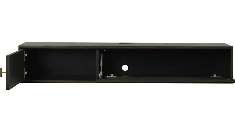 Råvika Vägghängd Tv-Bänk 133 cm - Brunlackad ek - Möbler - Tv möbel & mediamöbel - TV bänk & mediabänk