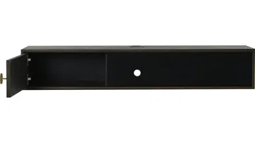 Råvika Vägghängd Tv-Bänk 133 cm - Brunlackad ek - Möbler - Tv möbel & mediamöbel - TV bänk & mediabänk