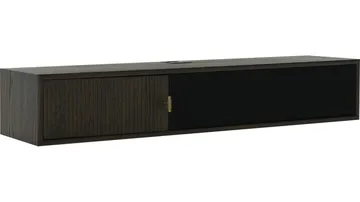 Råvika Vägghängd Tv-Bänk 133 cm - Brunlackad ek - Möbler - Tv möbel & mediamöbel - TV bänk & mediabänk