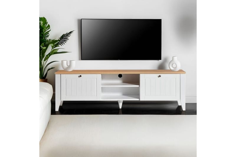 Ranko Tv-bänk 160 cm - Vit - Möbler - Tv möbel & mediamöbel - TV bänk & mediabänk