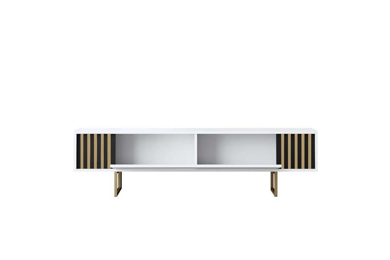 Rany Tv-bänk 180 cm - Guld/Vit - Möbler - Tv möbel & mediamöbel - TV bänk & mediabänk