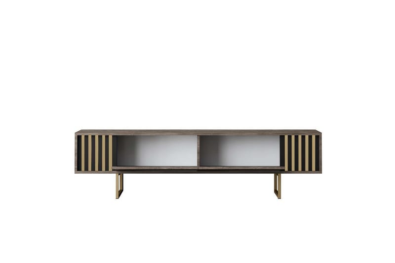 Rany Tv-bänk 180 cm - Rödfärgat trä/Guld - Möbler - Tv möbel & mediamöbel - TV bänk & mediabänk