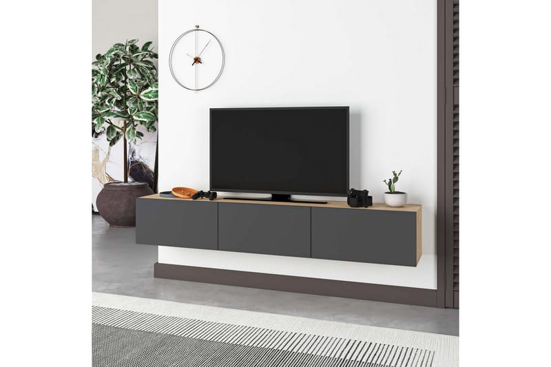 Rasab Tv-bänk 180 cm - Svart - Möbler - Tv möbel & mediamöbel - TV bänk & mediabänk