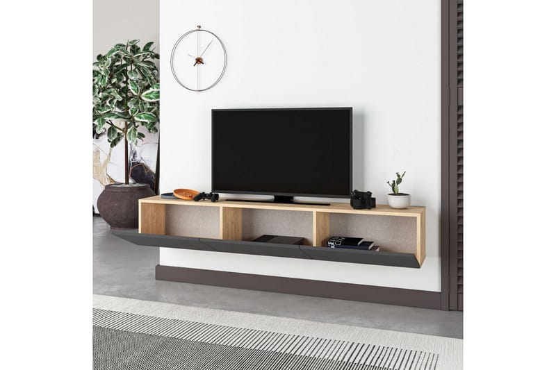Rasab Tv-bänk 180 cm - Svart - Möbler - Tv möbel & mediamöbel - TV bänk & mediabänk