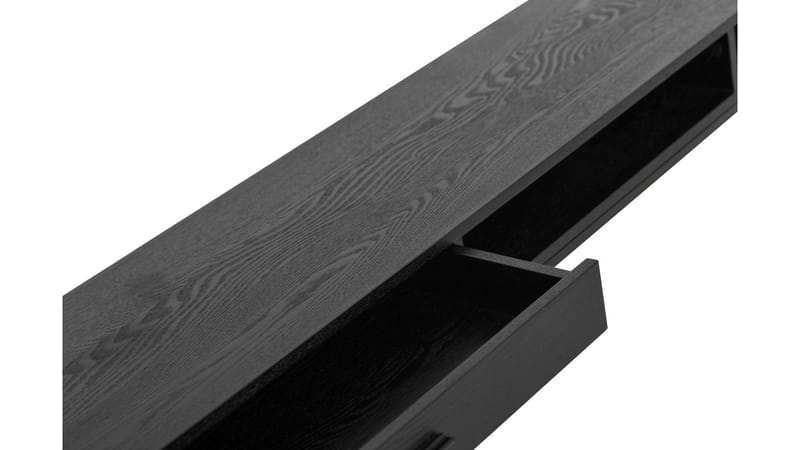 Regal Golvstående TV-bänk 180 cm med Förvaring i Trä - Svart - Möbler - Tv möbel & mediamöbel - TV bänk & mediabänk