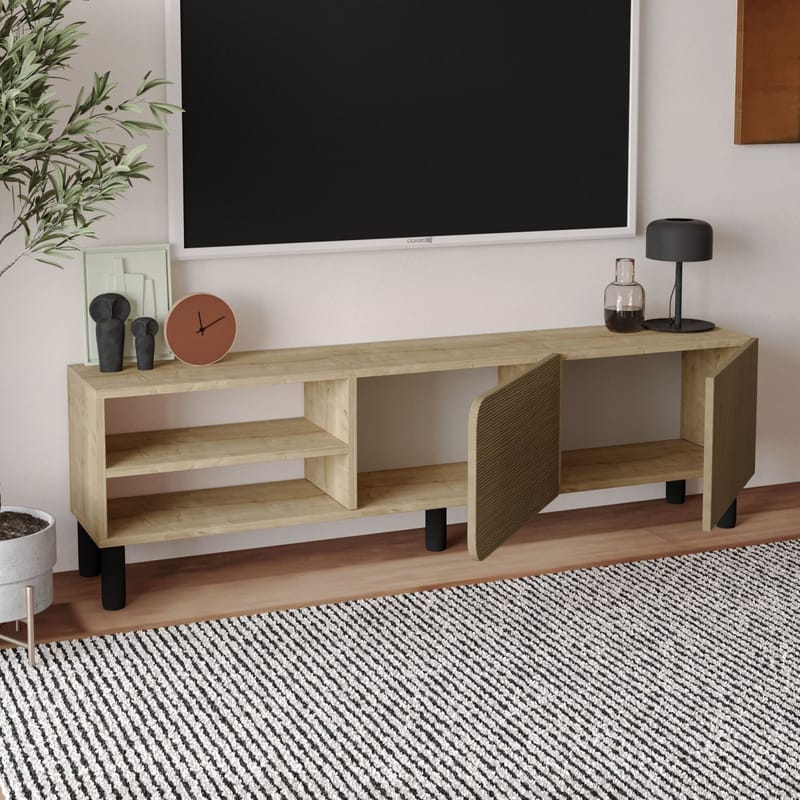 Relento Tv-bänk 150 cm - varm ek, sapphire-ek - Möbler - Tv möbel & mediamöbel - TV bänk & mediabänk