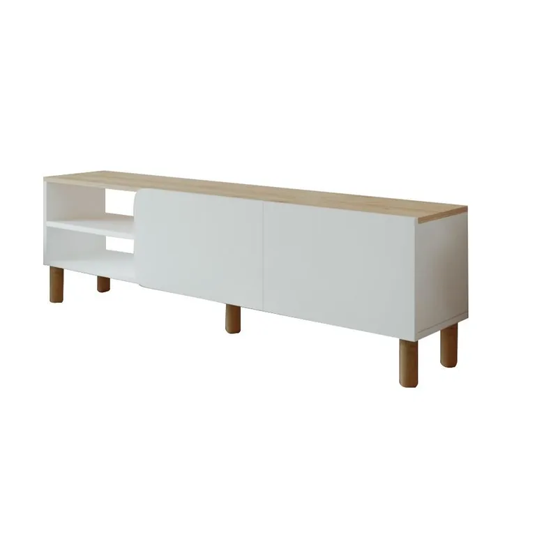 Relento Tv-bänk 150 cm - vit, sapphire oak - Möbler - Tv möbel & mediamöbel - TV bänk & mediabänk