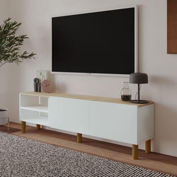 Relento Tv-bänk 150 cm - vit, sapphire oak - Möbler - Tv möbel & mediamöbel - TV bänk & mediabänk