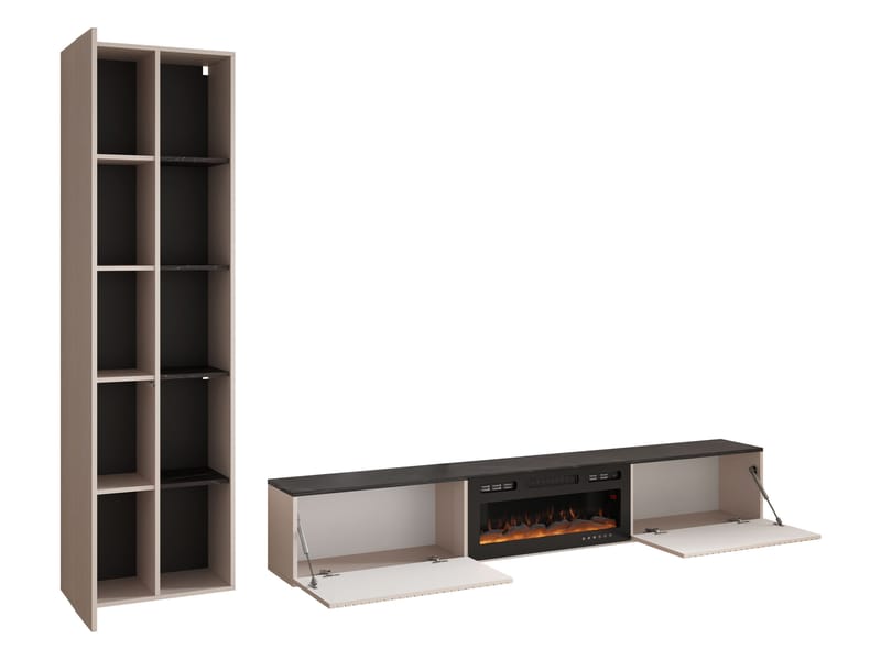 Relor Möbelset för vardagsrum - beige - Möbler - Tv möbel & mediamöbel - TV-möbelset