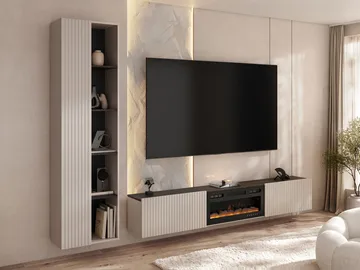 Relor Möbelset för vardagsrum - beige - Möbler - Tv möbel & mediamöbel - TV-möbelset