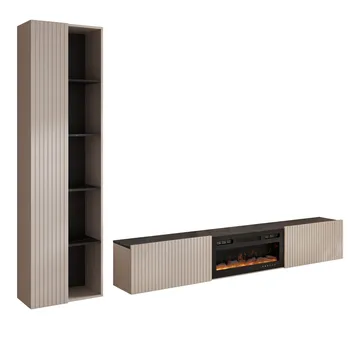 Relor Möbelset för vardagsrum - beige - Möbler - Tv möbel & mediamöbel - TV-möbelset