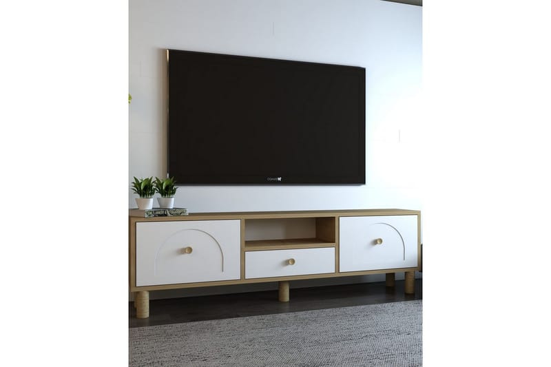 Rion Tv-bänk 140 cm - Vit - Möbler - Tv möbel & mediamöbel - TV bänk & mediabänk