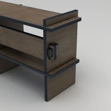 Ropira TV-bänk 220 cm - Valnöt - Möbler - Tv möbel & mediamöbel - TV bänk & mediabänk