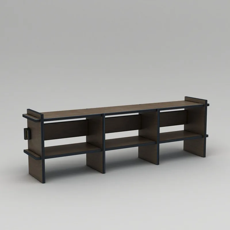 Ropira TV-bänk 220 cm - Valnöt - Möbler - Tv möbel & mediamöbel - Mediastativ & väggfäste