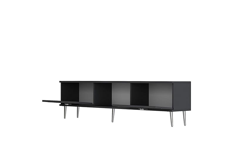 Safiya Tv-bänk 150 cm - Antracit/Silver - Möbler - Tv möbel & mediamöbel - TV bänk & mediabänk
