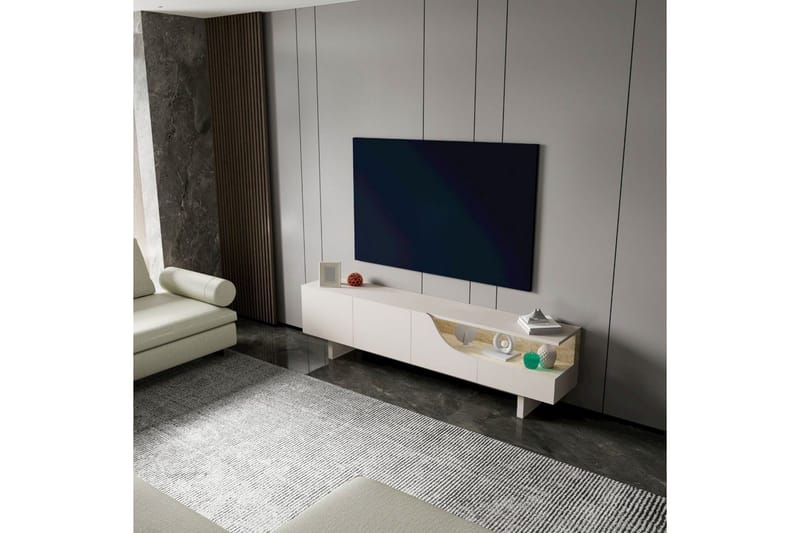 Safiya Tv-bänk 180 cm - Beige - Möbler - Tv möbel & mediamöbel - TV bänk & mediabänk