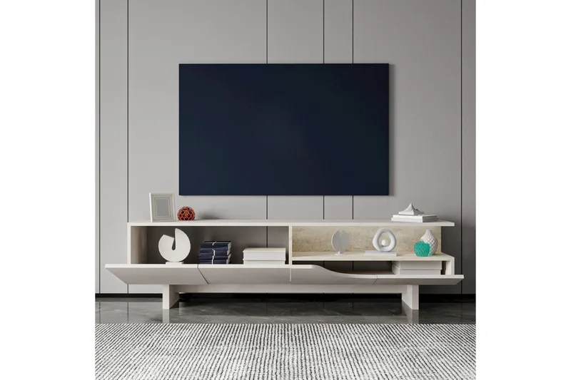 Safiya Tv-bänk 180 cm - Beige - Möbler - Tv möbel & mediamöbel - TV bänk & mediabänk