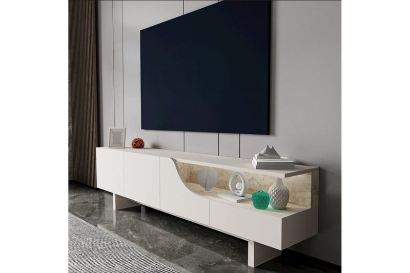 Safiya Tv-bänk 180 cm - Beige - Möbler - Tv möbel & mediamöbel - TV bänk & mediabänk