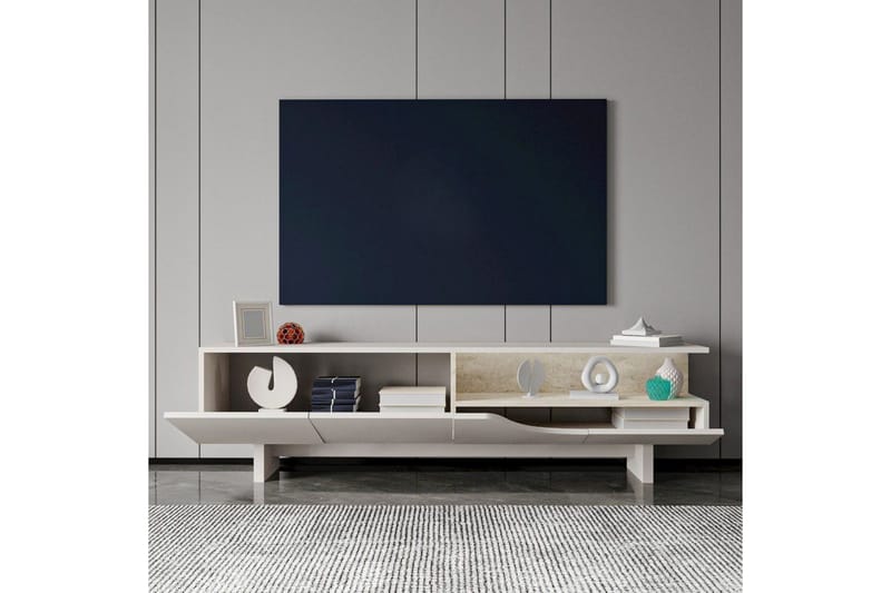 Safiya Tv-bänk 180 cm - Beige - Möbler - Tv möbel & mediamöbel - TV bänk & mediabänk