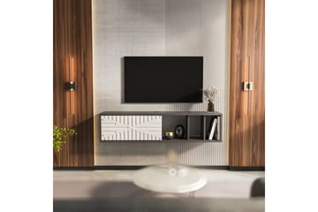 Saller Tv-bänk 140 cm - Antracit/Vit - Möbler - Tv möbel & mediamöbel - TV bänk & mediabänk
