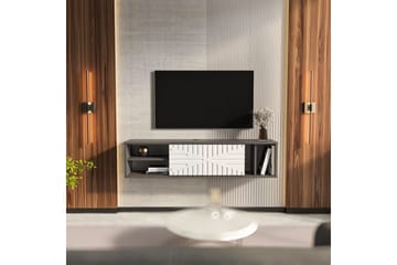 Saller Tv-bänk 140 cm - Antracit/Vit - Möbler - Tv möbel & mediamöbel - TV bänk & mediabänk