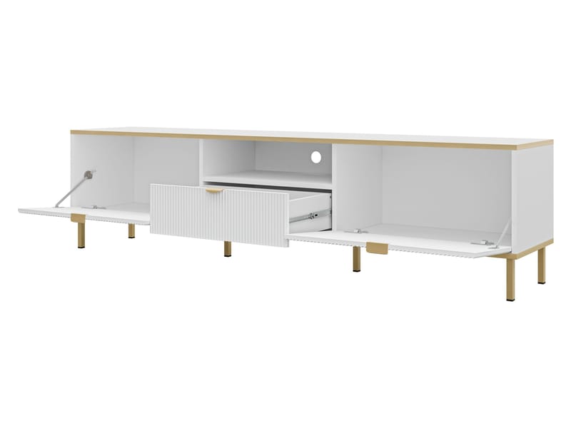 Salmor Tv-bänk 181 cm - Vit - Möbler - Tv möbel & mediamöbel - TV bänk & mediabänk