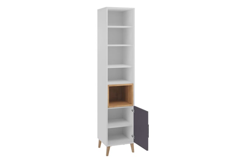 Sayuki Tv-möbelset 120 cm - Vit/Grå - Möbler - Tv möbel & mediamöbel - TV-möbelset