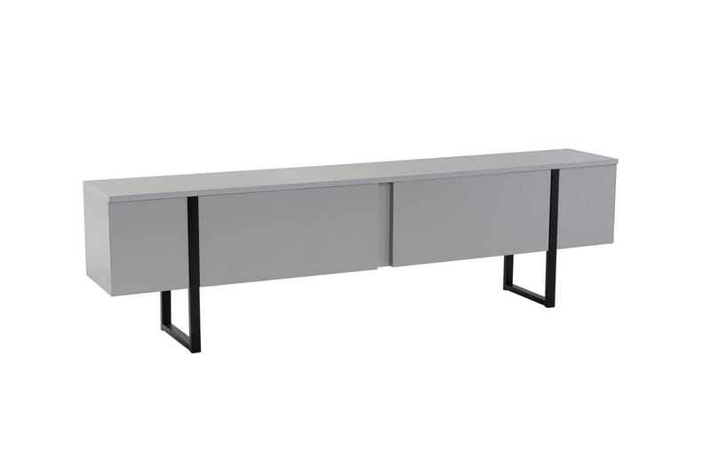 Serenity Tv-bänk 180x30 cm - Grå/Svart - Möbler - Tv möbel & mediamöbel - TV bänk & mediabänk
