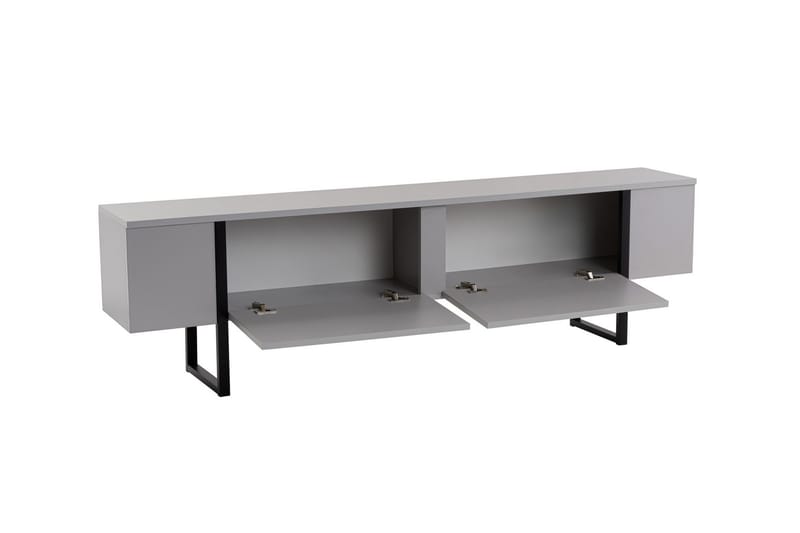 Serenity Tv-bänk 180x30 cm - Grå/Svart - Möbler - Tv möbel & mediamöbel - TV bänk & mediabänk