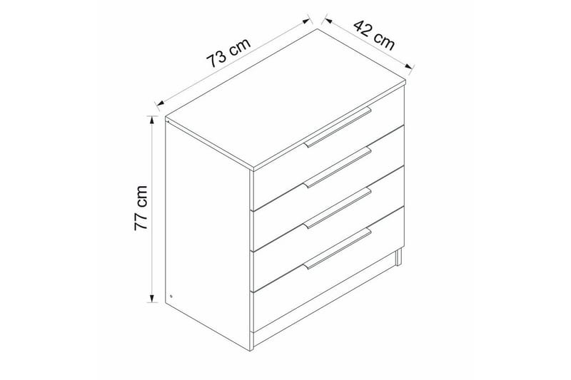 Serin Tv-skåp 73 cm - Valnöt - Möbler - Tv möbel & mediamöbel - TV skåp
