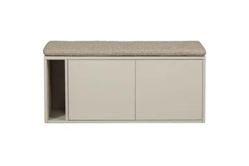 Settle Golvstående Tv Bänk 108 cm med Förvaring i Furu - Beige - Möbler - Tv möbel & mediamöbel - TV bänk & mediabänk
