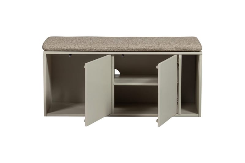 Settle Golvstående Tv Bänk 108 cm med Förvaring i Furu - Beige - Möbler - Tv möbel & mediamöbel - TV bänk & mediabänk