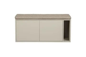 Settle Golvstående Tv Bänk 108 cm med Förvaring i Furu - Beige - Möbler - Tv möbel & mediamöbel - TV bänk & mediabänk