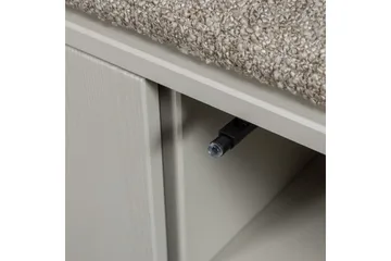 Settle Golvstående Tv Bänk 108 cm med Förvaring i Furu - Beige - Möbler - Tv möbel & mediamöbel - TV bänk & mediabänk