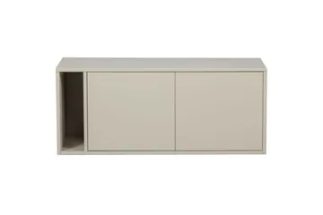Settle Golvstående Tv Bänk 108 cm med Förvaring i Furu - Ljusbeige - Möbler - Tv möbel & mediamöbel - TV bänk & mediabänk