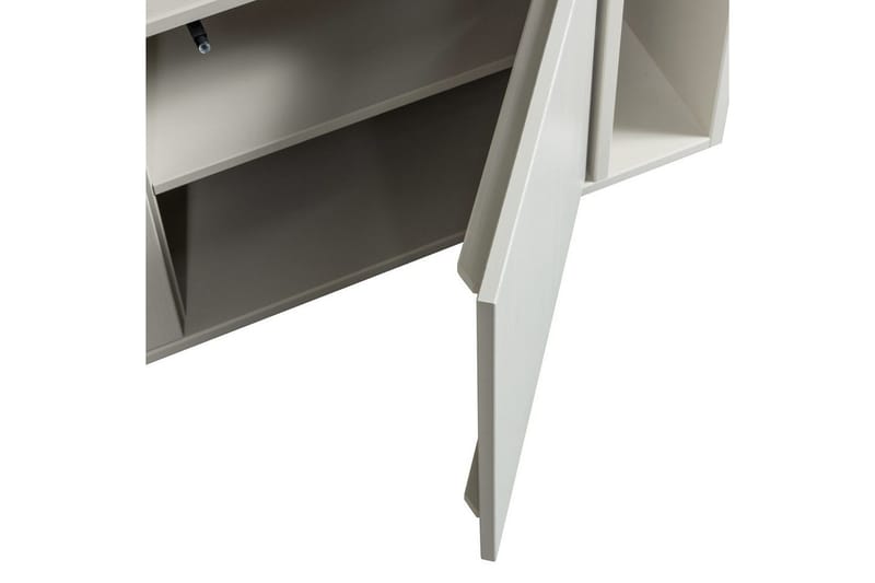 Settle Golvstående Tv Bänk 108 cm med Förvaring i Furu - Ljusbeige - Möbler - Tv möbel & mediamöbel - TV bänk & mediabänk