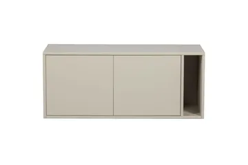 Settle Golvstående Tv Bänk 108 cm med Förvaring i Furu - Ljusbeige - Möbler - Tv möbel & mediamöbel - TV bänk & mediabänk