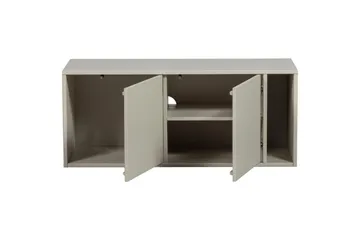 Settle Golvstående Tv Bänk 108 cm med Förvaring i Furu - Ljusbeige - Möbler - Tv möbel & mediamöbel - TV bänk & mediabänk