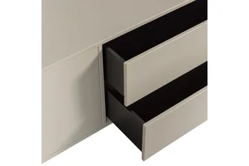 Settle Vägghängd TV-bänk 200 cm med Förvaring i Furu - Sandbeige - Möbler - Tv möbel & mediamöbel - TV bänk & mediabänk