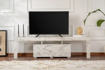 Shanah Tv-bänk 180x31 cm - Marmor/Beige - Möbler - Tv möbel & mediamöbel - TV bänk & mediabänk