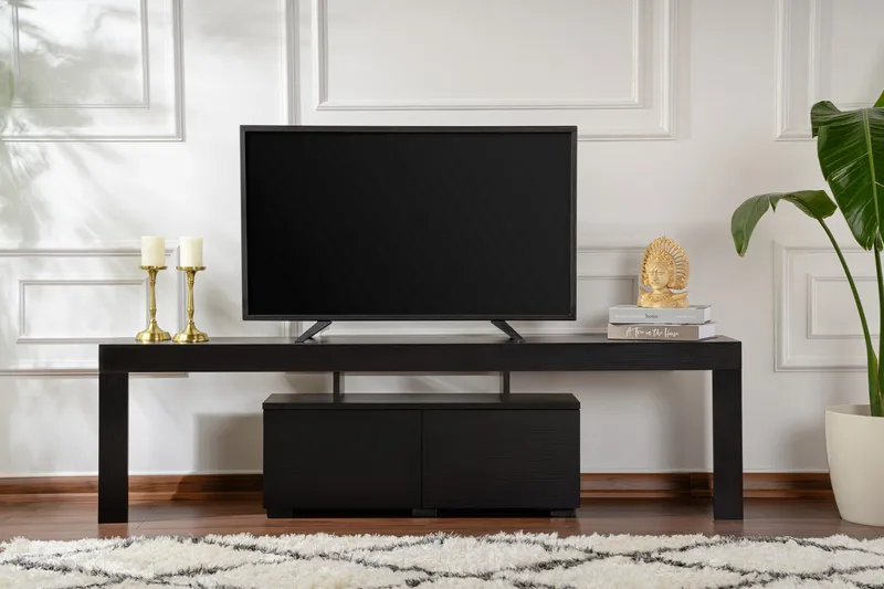 Shanah Tv-bänk 180x31 cm - Svart - Möbler - Tv möbel & mediamöbel - TV bänk & mediabänk