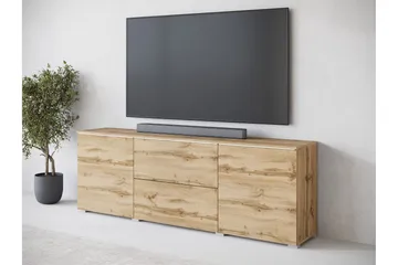 Sherie Golvstående Tv-bänk 180 cm med Förvaring i Mörkt Trä - Brun - Möbler - Tv möbel & mediamöbel - TV bänk & mediabänk