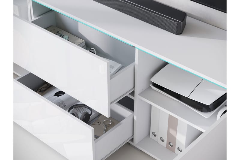 Sherie Tv-bänk 180 cm - Svart - Möbler - Tv möbel & mediamöbel - TV bänk & mediabänk