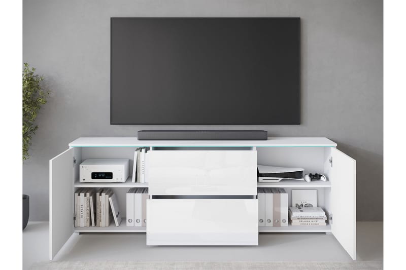 Sherie Tv-bänk 180 cm - Svart - Möbler - Tv möbel & mediamöbel - TV bänk & mediabänk