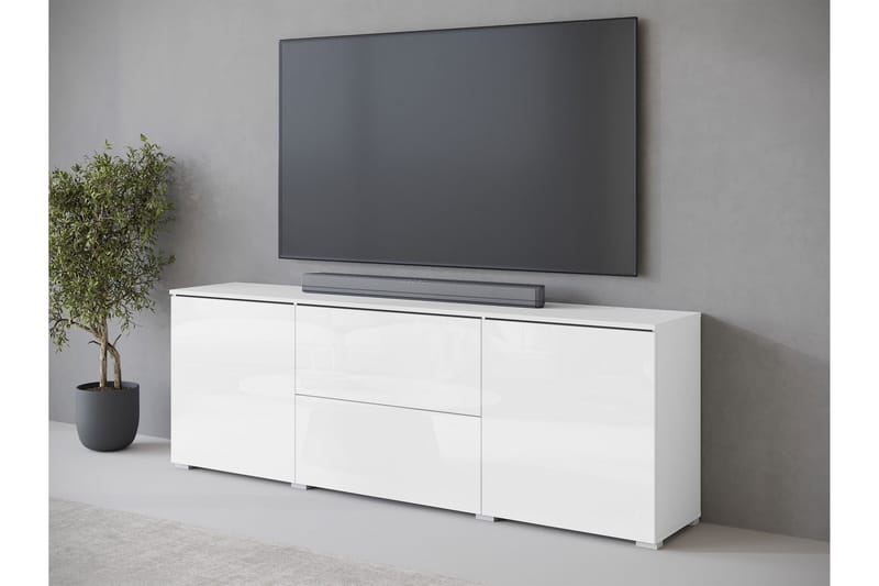 Sherie Tv-bänk 180 cm - Vit - Möbler - Tv möbel & mediamöbel - TV bänk & mediabänk