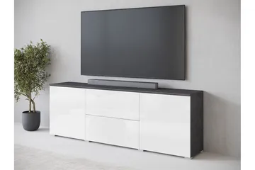 Sherie Tv-bänk 180 cm - Vit/Grå - Möbler - Tv möbel & mediamöbel - TV bänk & mediabänk