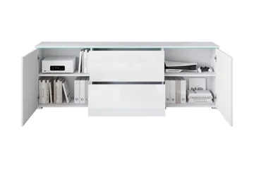 Sherie Tv-bänk 180 cm - Vit/Grå - Möbler - Tv möbel & mediamöbel - TV bänk & mediabänk
