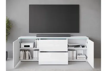 Sherie Tv-bänk 180 cm - Vit/Grå - Möbler - Tv möbel & mediamöbel - TV bänk & mediabänk