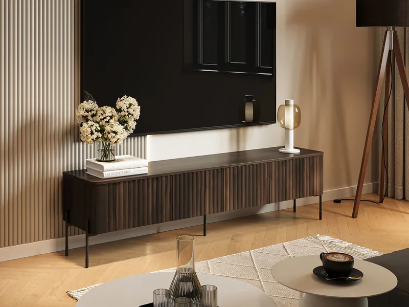 Sherie Tv-bänk 190 cm - brun - Möbler - Tv möbel & mediamöbel - TV bänk & mediabänk