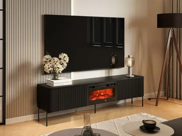 Sherie Tv-bänk 190 cm - Svart - Möbler - Tv möbel & mediamöbel - TV bänk & mediabänk